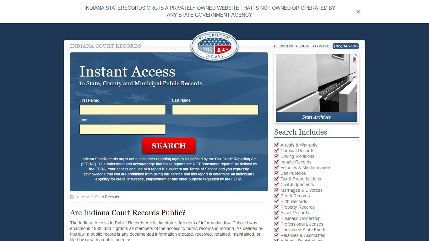 Indiana Court Records | StateRecords.org